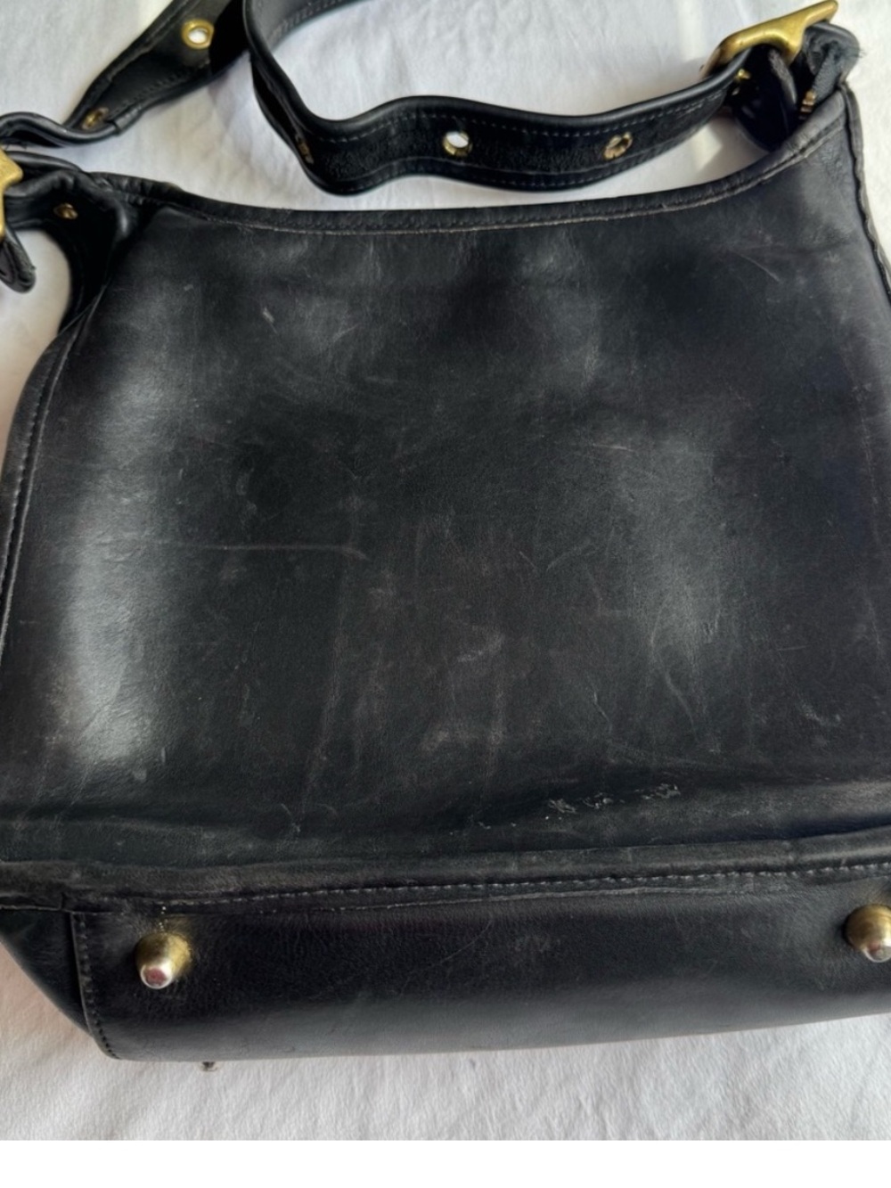 COACH Janice 9966 Black Leather Crossbody Bag - Picture 7 of 16